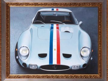 FERRARI 250 GTO; ACRYLIC ON CANVAS