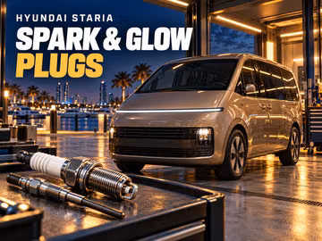 When to replace spark plugs
and glow plugs in the Hyundai Staria