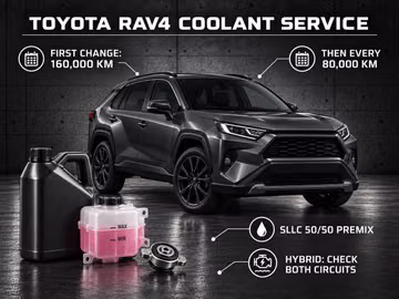 Toyota RAV4 Coolant Replacement: Intervals, Capacities and Diagnosis