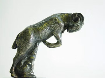 A Ram mascot, by G. Moreau, French, c. 1920s.