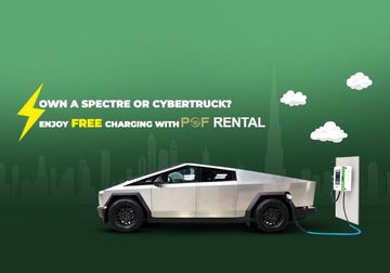 POF Rental Launches Free EV Charging Station at Dubai Showroom for Tesla Cybertruck and Premium Electric Models