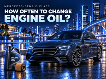 How often should you change the engine oil in a Mercedes-Benz E-Class