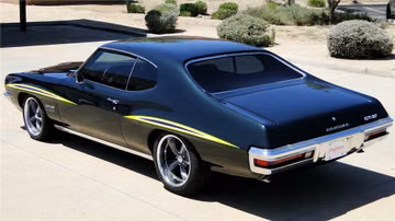 PONTIAC LEMANS CUSTOM 2 DOOR COUPE, 1972
