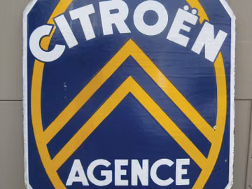 Citroen Porcelain sign Double sided