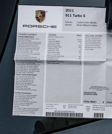 Porsche 911 (997) Turbo S Pdk Coupe, 2011