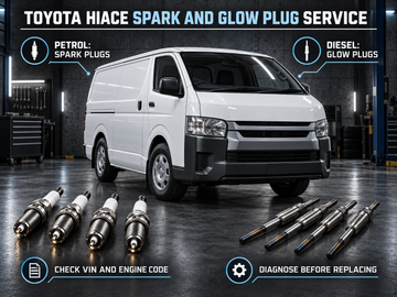 When to replace spark plugs and glow plugs in a Toyota Hiace