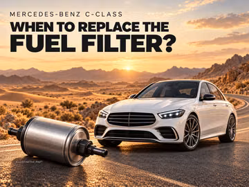 How often should you replace the fuel filter on a Mercedes-Benz C‑Class?