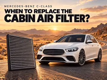 How often should you replace the Mercedes-Benz C-Class cabin air filter