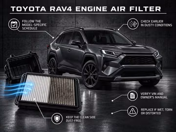 Toyota RAV4 Engine Air Filter Inspection and Replacement