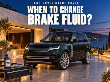 When to change brake fluid in a Land Rover Range Rover