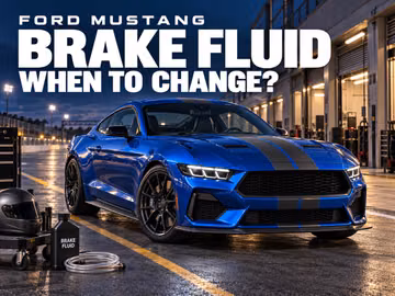 How often should you change the brake fluid in a Ford Mustang?