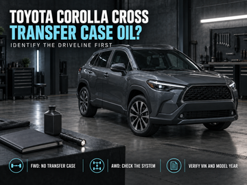 Toyota Corolla Cross Transfer Case Oil and Driveline Checks