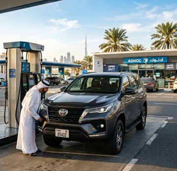 Toyota Fortuner in Dubai Summer - Withstanding temperatures over 50 degrees Celsius without any problems