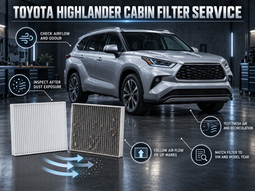 When to Replace the Toyota Highlander Cabin Filter Diagnosis and Correct Selection
