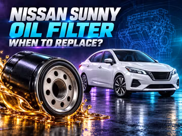 When to change the oil filter on a Nissan Sunny