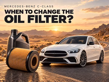 How often to change the oil filter on a Mercedes-Benz C-Class