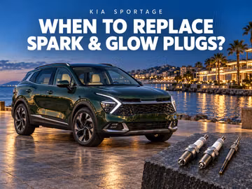 When to replace spark plugs and glow plugs in the Kia Sportage