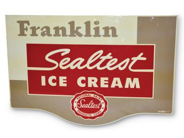 Franklin Sealtest Ice Cream Sign