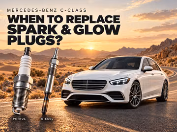 When to replace spark plugs and glow plugs in a Mercedes-Benz C-Class
