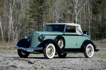 Plymouth PD Deluxe Rumbleseat Convertible Coupe، موديل 1933