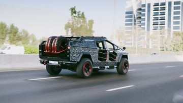 Tesla Cybertruck Custom Arabic Calligraphy Wrapping