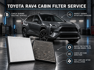 Toyota RAV4 cabin air filter service: inspection, selection and replacement