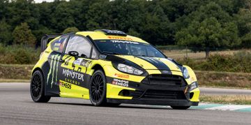Ford Fiesta RS WRC Usine ex-M. Hirvonen, E. Evans, V.Rossi, 2014