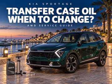 When to change transfer case oil in the Kia Sportage