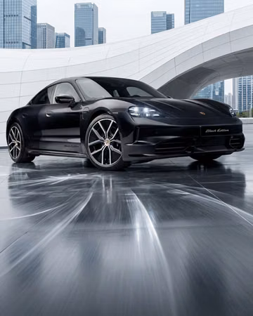 Porsche Adds Dark Style To Taycan 👀