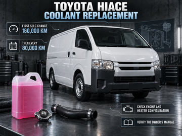 Toyota Hiace Coolant Replacement: Intervals, Capacities and System Checks