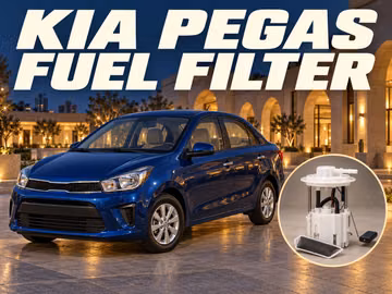 How often should you replace the Kia Pegas fuel filter?