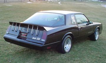 Chevrolet Monte Carlo 'aero Coupe' 2 Door Hardtop, 1987