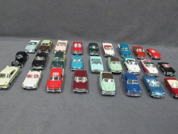 Twenty-Six (26) 1/43 Scale Assorted Franklin Mint Cars with Three (3) New in Box