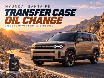 When to change transfer case oil Hyundai Santa Fe