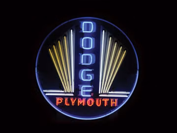 Large Dodge Neon Sign
