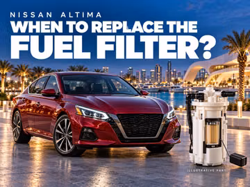 How often should you replace the fuel filter on a Nissan Altima?