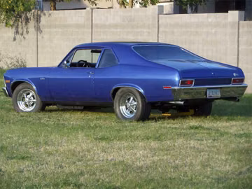 CHEVROLET NOVA CUSTOM 2 DOOR COUPE, 1970