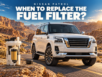 How often should you replace the fuel filter on a Nissan Patrol?