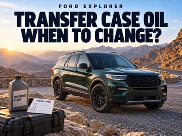 When to change Ford Explorer transfer case oil