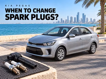 When to change spark plugs in the Kia Pegas