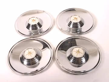 Lincoln Premiere Wheel Covers Hood Pad Retainers, 1956