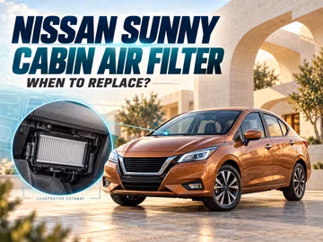 When to replace the Nissan Sunny cabin air filter