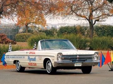 Plymouth Sport Fury Pace Car, 1965 года