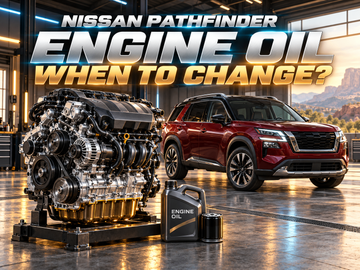 When to change engine oil in a Nissan Pathfinder