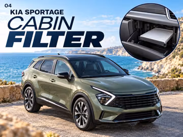 Kia Sportage cabin air filter replacement