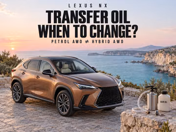 When to change transfer case oil in a Lexus NX