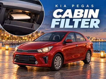 Kia Pegas cabin air filter replacement