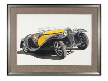 Bugatti Type 55 Painting by Danielle Dessart