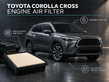 Toyota Corolla Cross engine air filter: inspection, selection and replacement