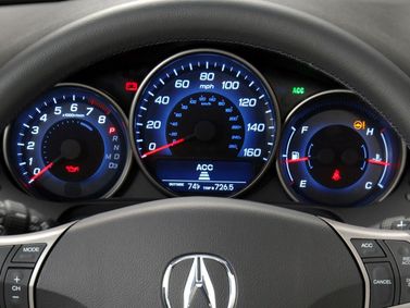 Acura RL II, Седан — панель приборов